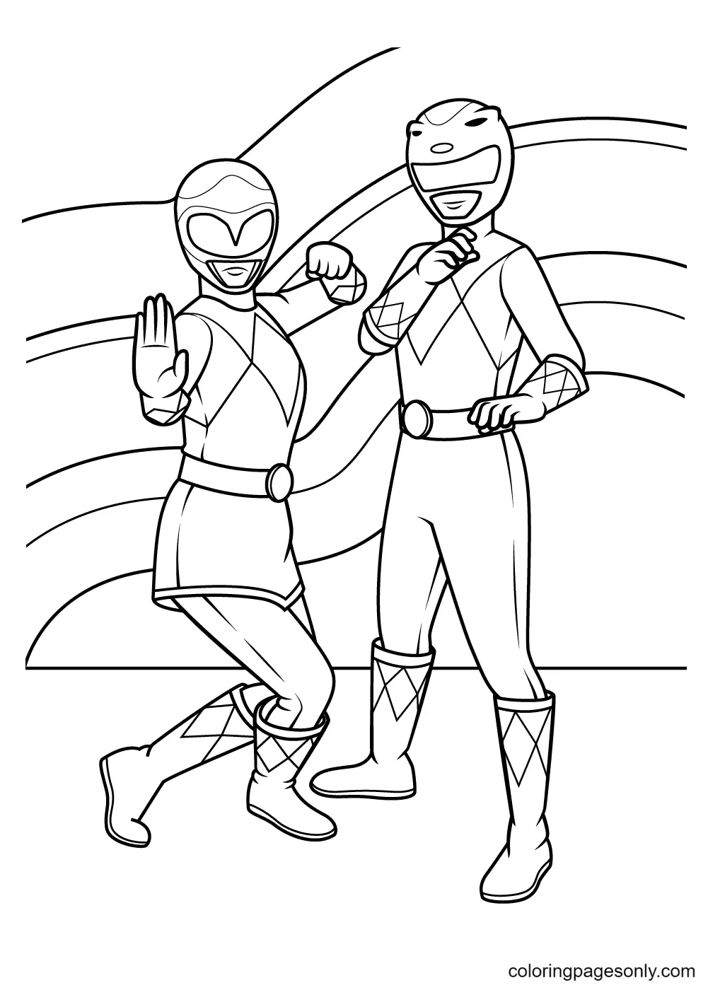 Power Rangers Coloring Pages 57