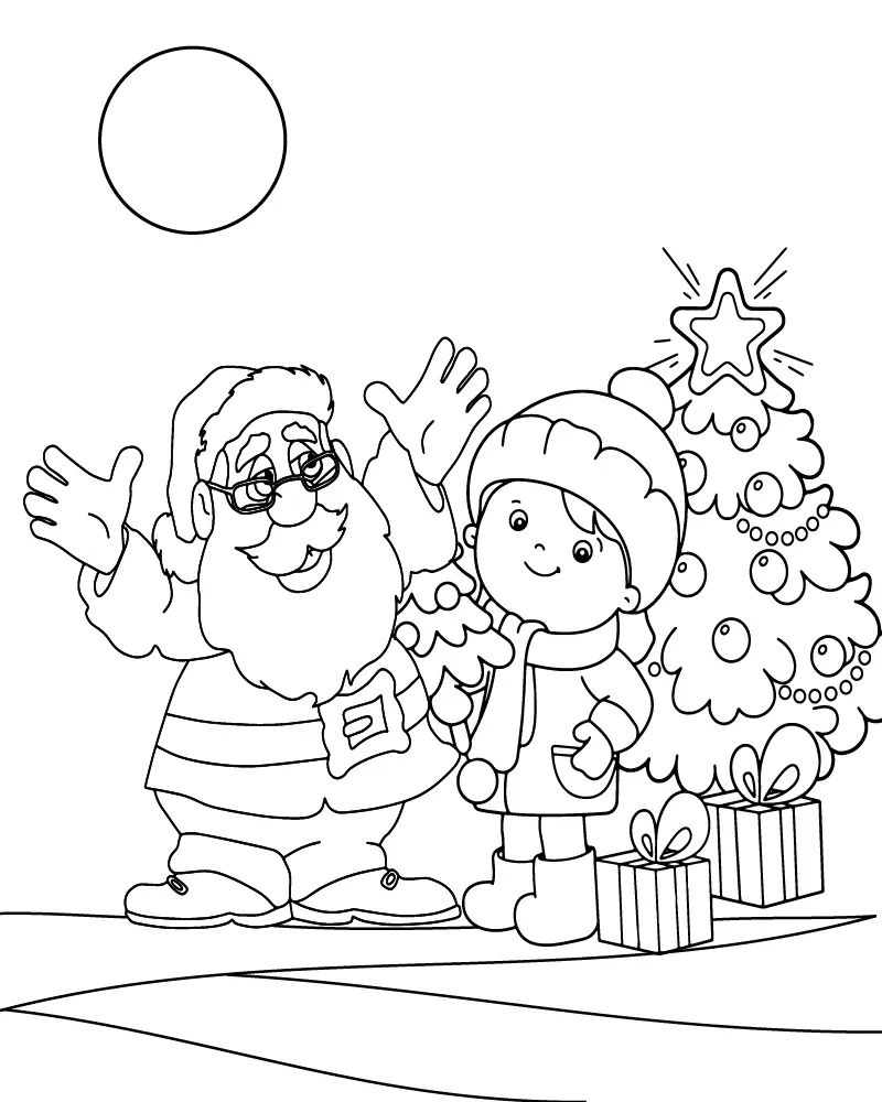 Natal preppy Para Colorir 13