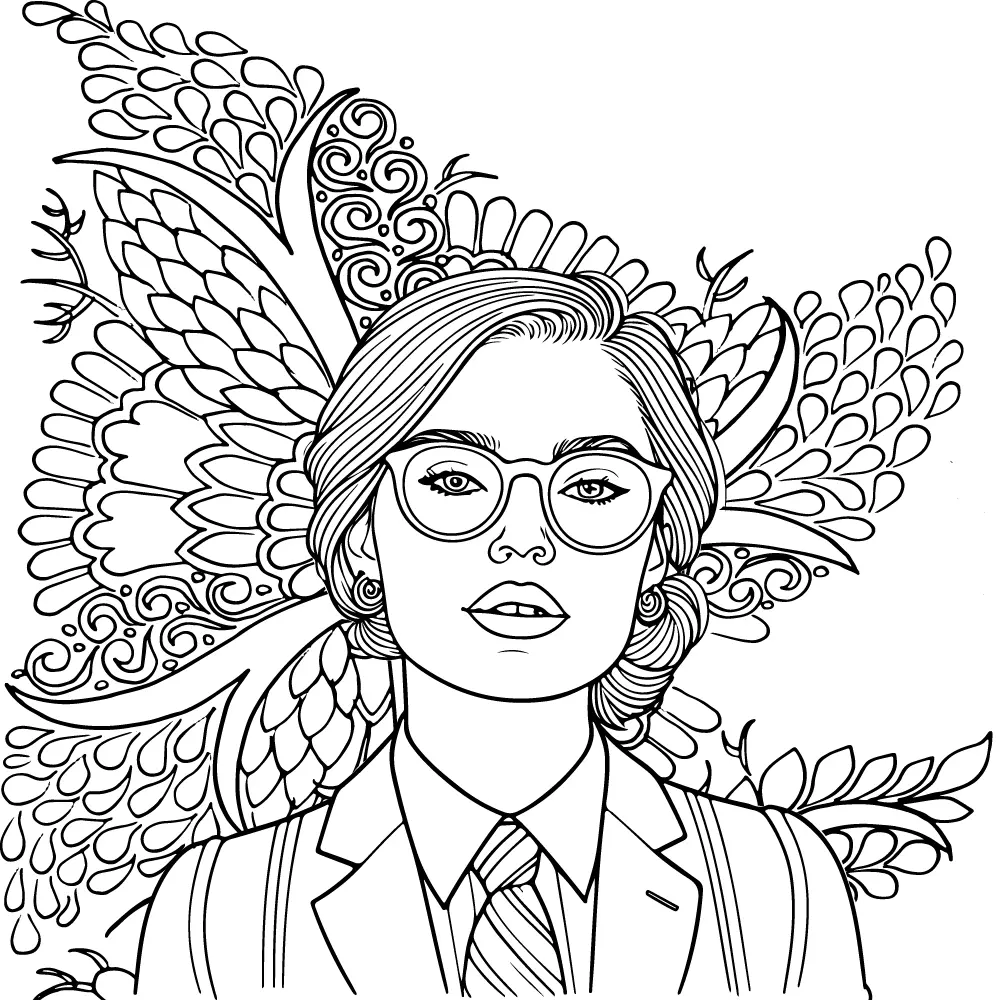 Preppy Coloring Pages