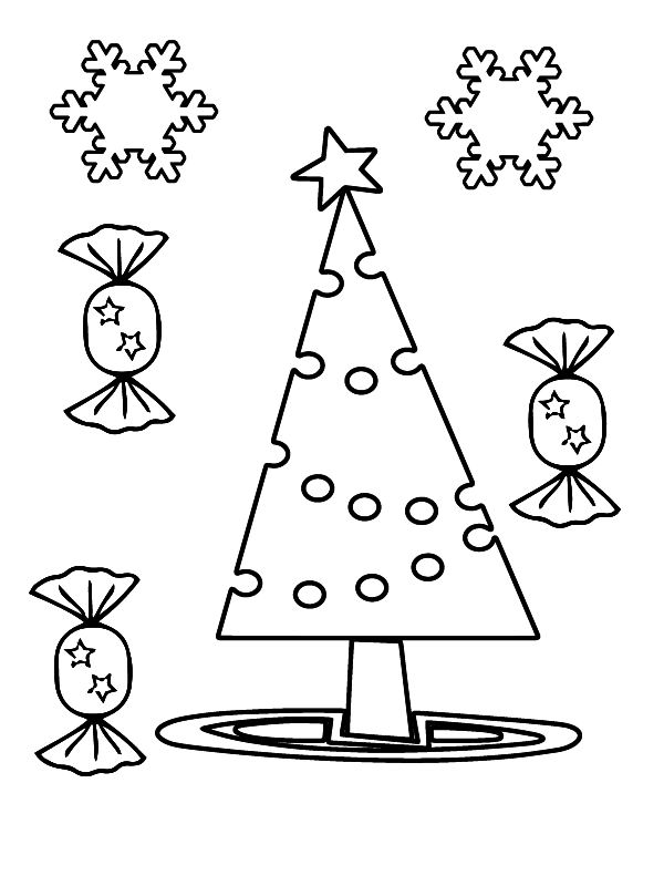 Preschool Christmas Coloring Pages 13