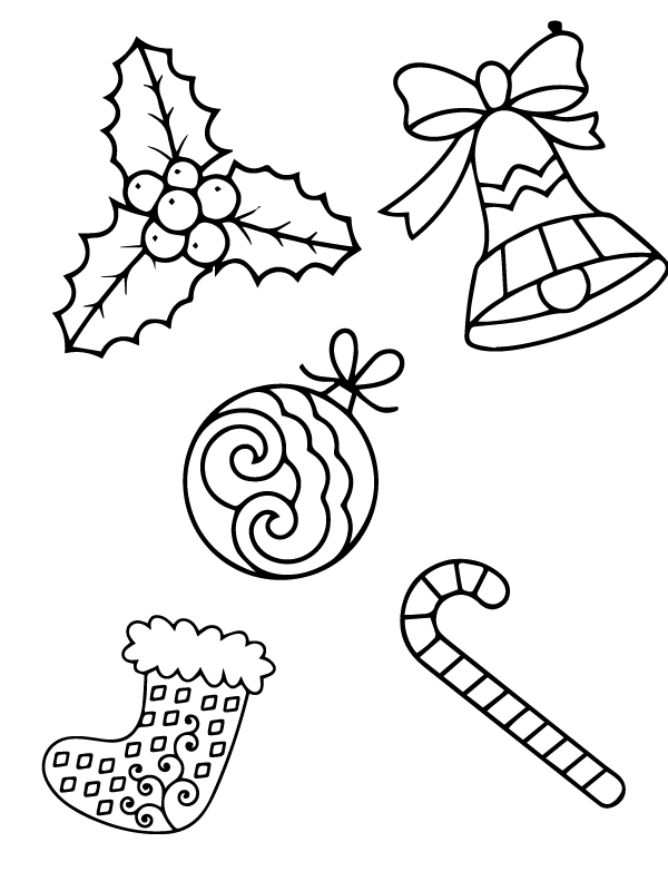 Preschool Christmas Coloring Pages 5