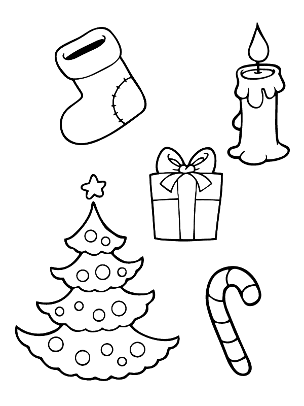 Preschool Christmas Coloring Pages 8