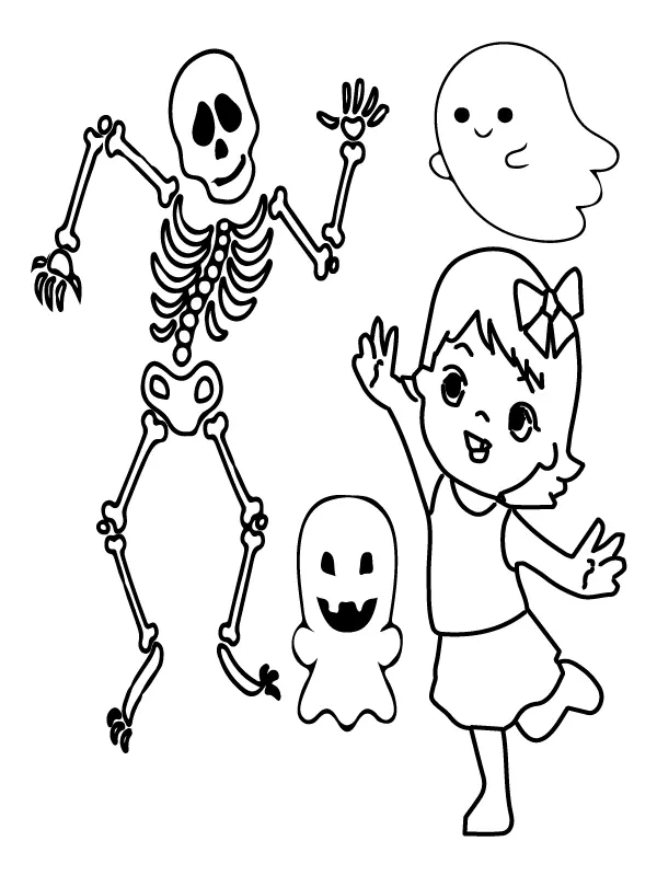 Desenhos de Paginas de Halloween Pre-Escolar Para Colorir 11