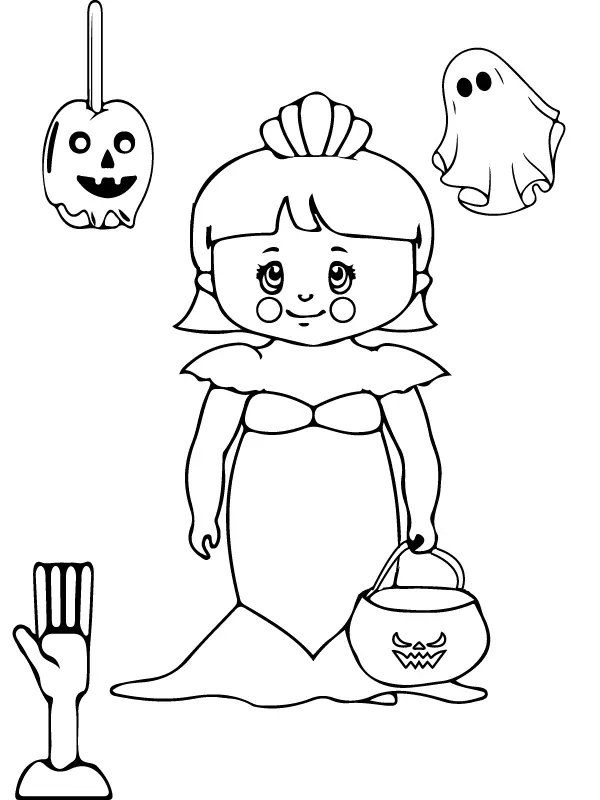 Desenhos de Paginas de Halloween Pre-Escolar Para Colorir 12