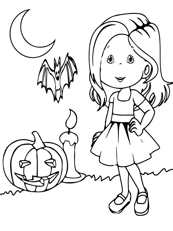 Desenhos de Paginas de Halloween Pre-Escolar Para Colorir 15