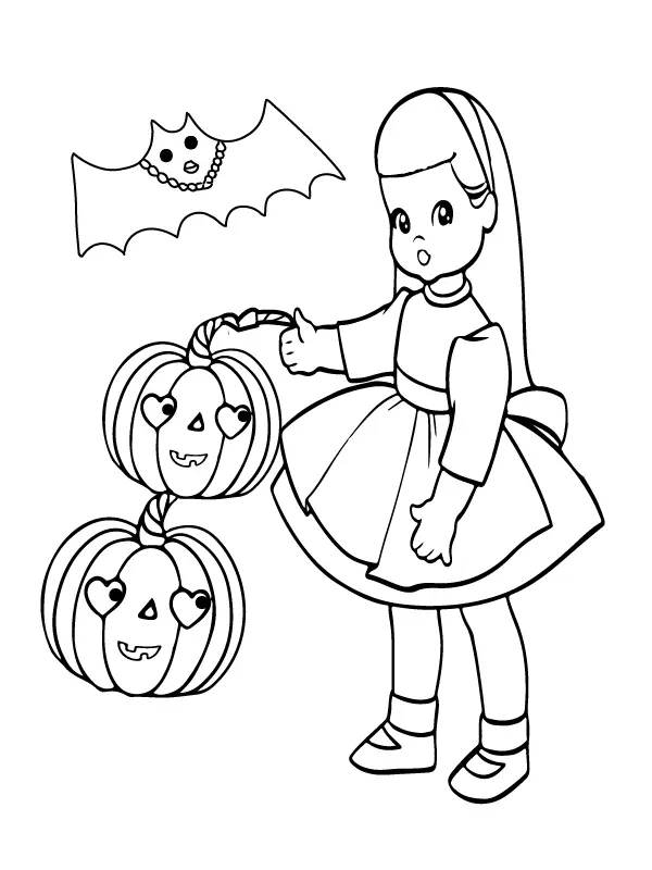 Desenhos de Paginas de Halloween Pre-Escolar Para Colorir 2