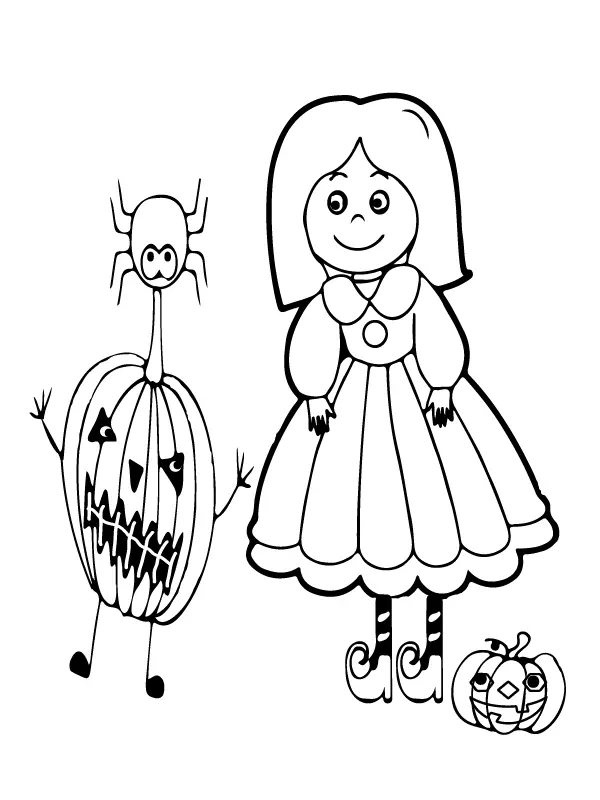 Desenhos de Paginas de Halloween Pre-Escolar Para Colorir 3