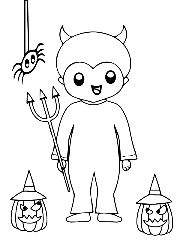 Desenhos de Paginas de Halloween Pre-Escolar Para Colorir 7