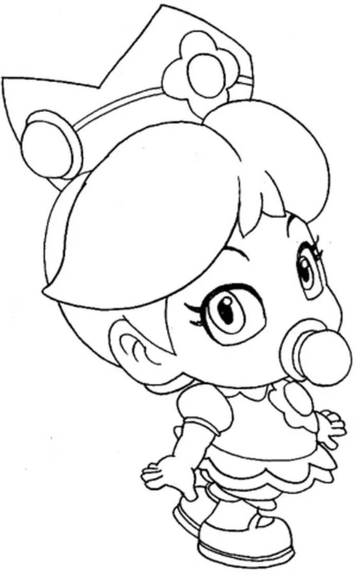 Princess Peach Coloring Pages 12