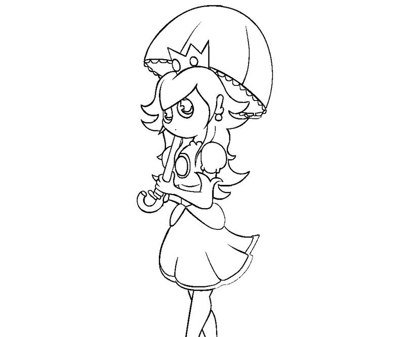 Princess Peach Coloring Pages 16