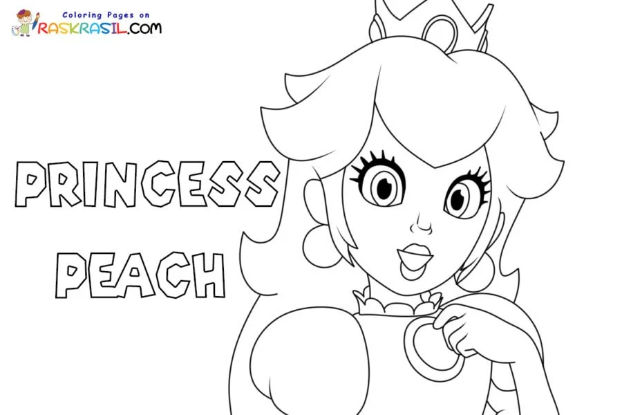 Princess Peach Coloring Pages 29