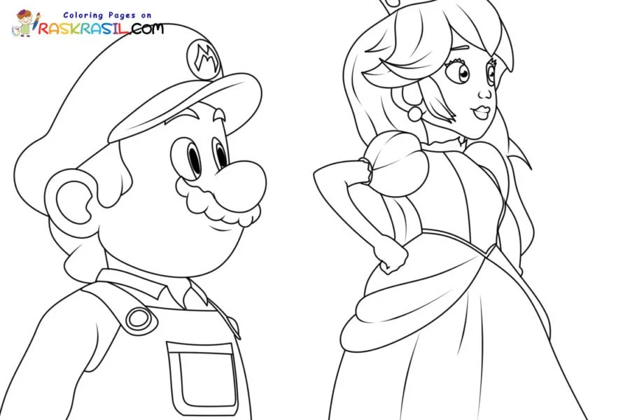 Princess Peach Coloring Pages 30