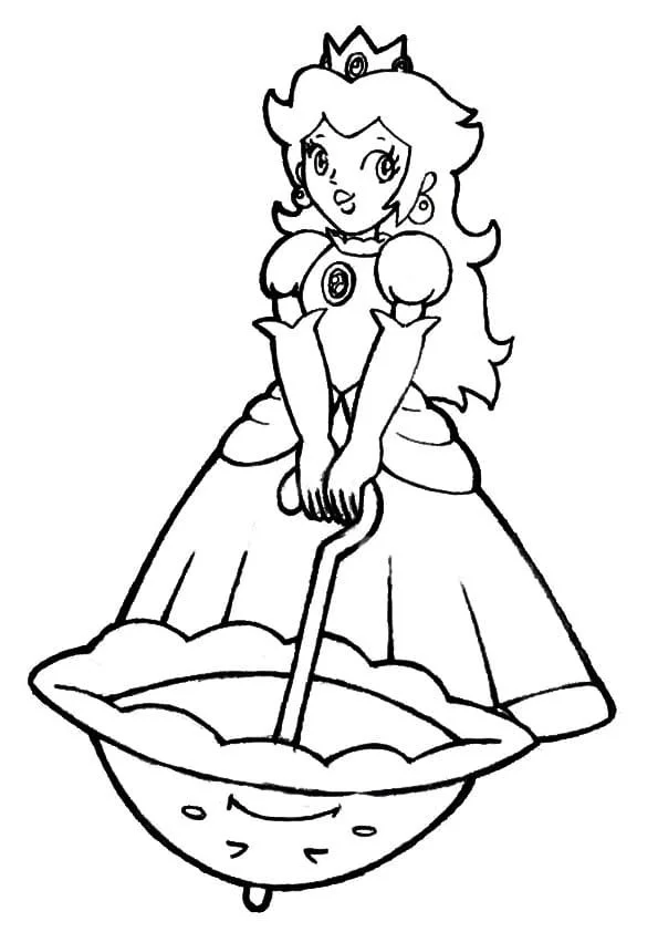 Princess Peach Coloring Pages 47