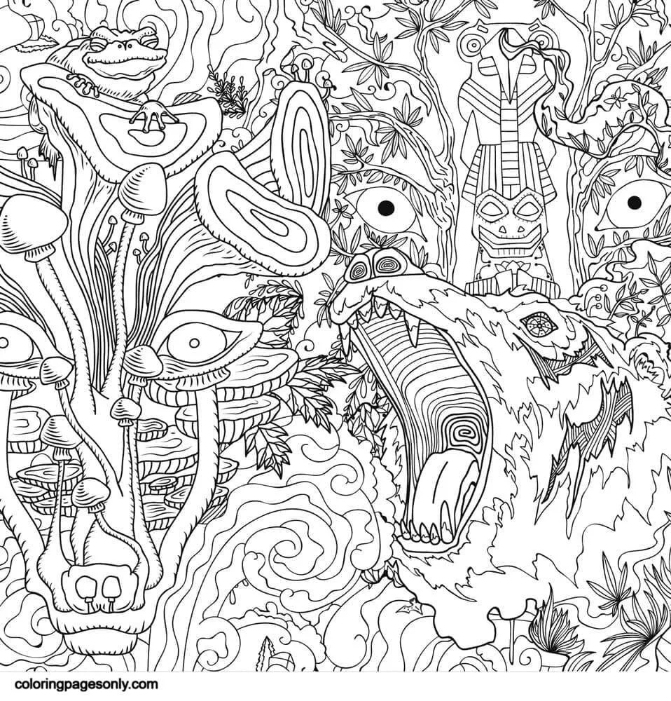 Psychedelic Coloring Pages 2