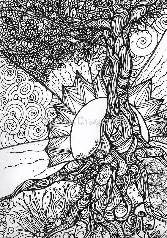 Psychedelic Coloring Pages 34