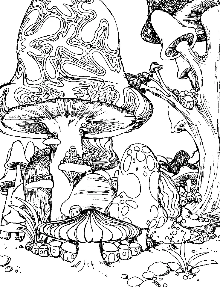 Psychedelic Coloring Pages 6