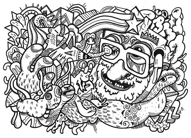 Psychedelic Coloring Pages 8