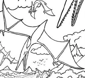 Desenhos de Pterodactilo Para Colorir 8