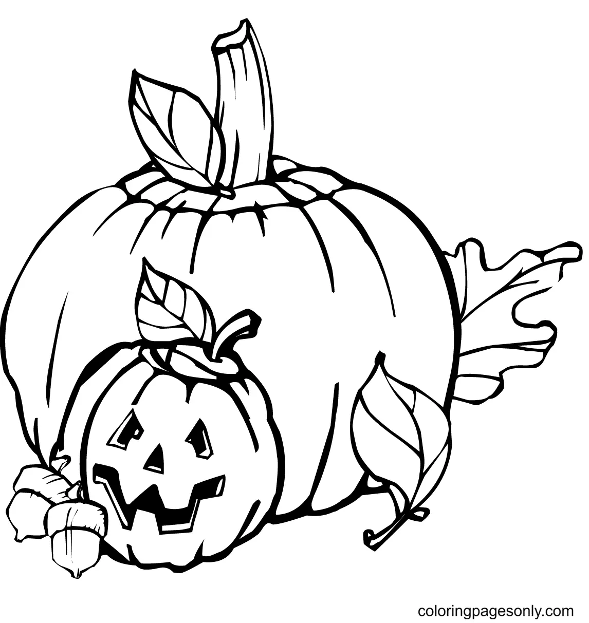 Pumpkin Coloring Pages 19