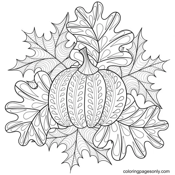 Pumpkin Coloring Pages 6