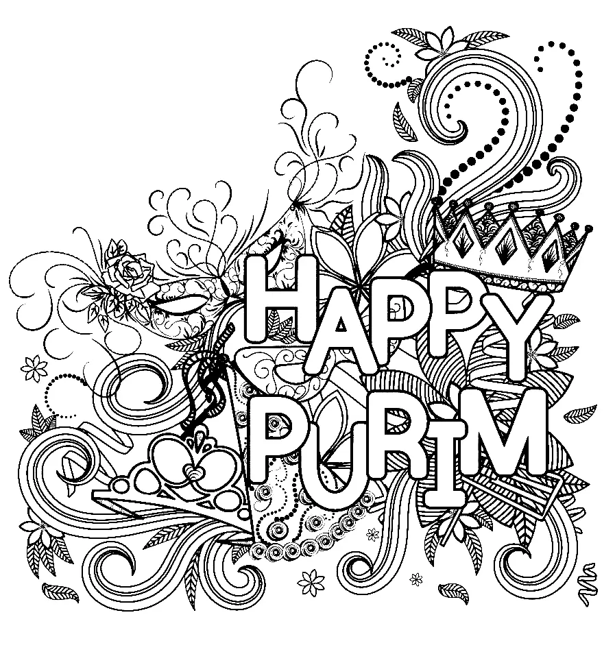 Purim Coloring Pages 15