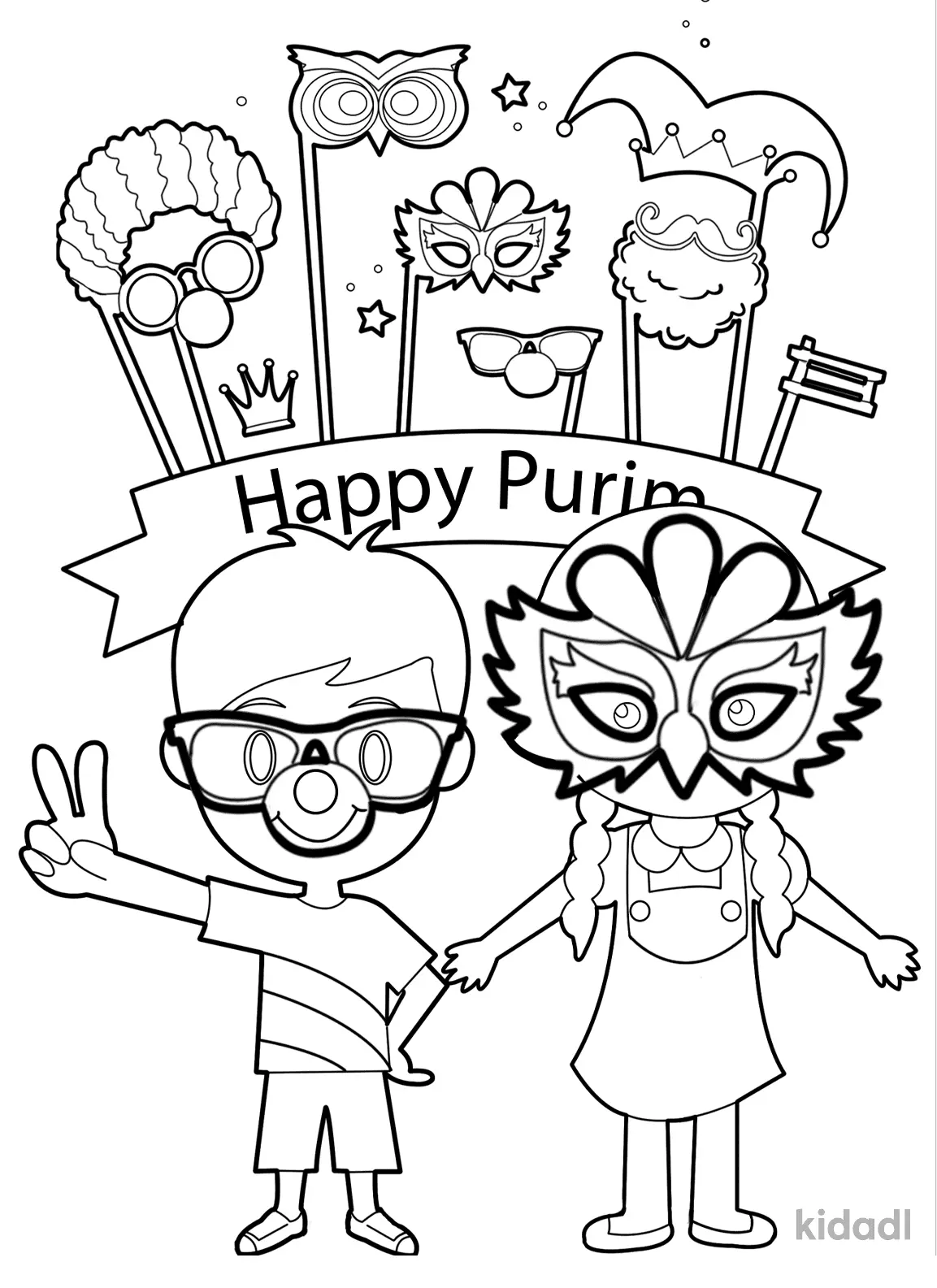 Purim Coloring Pages 18