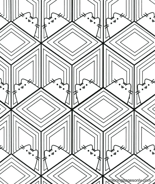 Pusheen Para Colorear 136