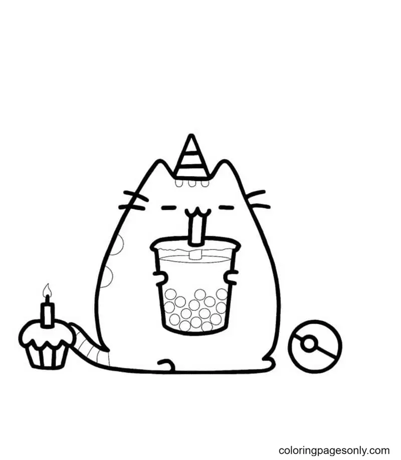 Pusheen Coloring Pages 16