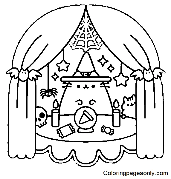 Pusheen Coloring Pages 206