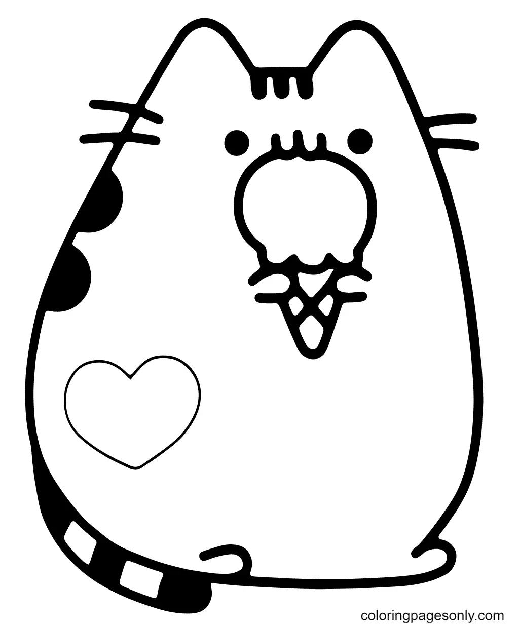 Pusheen Coloring Pages 21