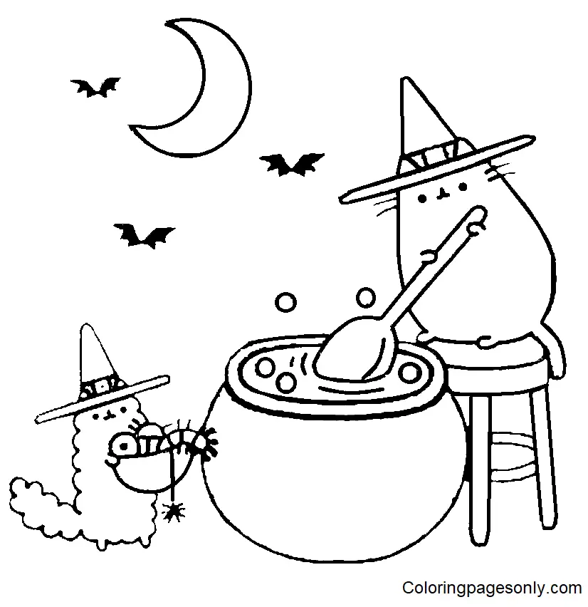 Pusheen Coloring Pages