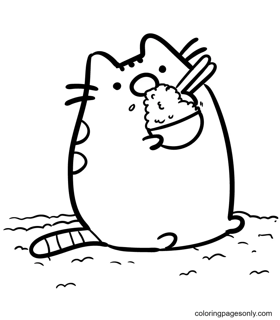 Pusheen Coloring Pages 22