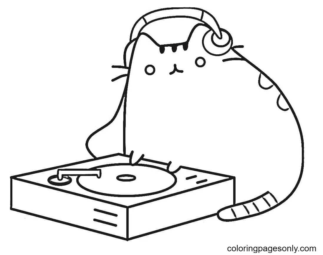 Pusheen Coloring Pages 33