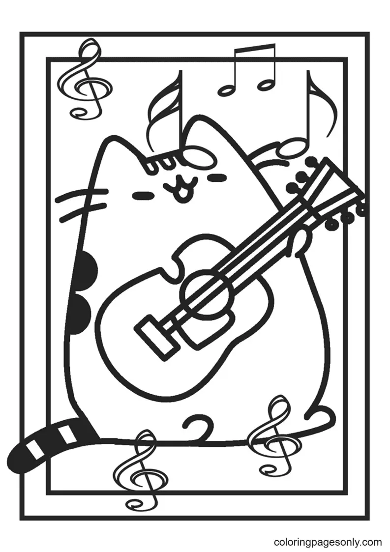 Pusheen Coloring Pages 42