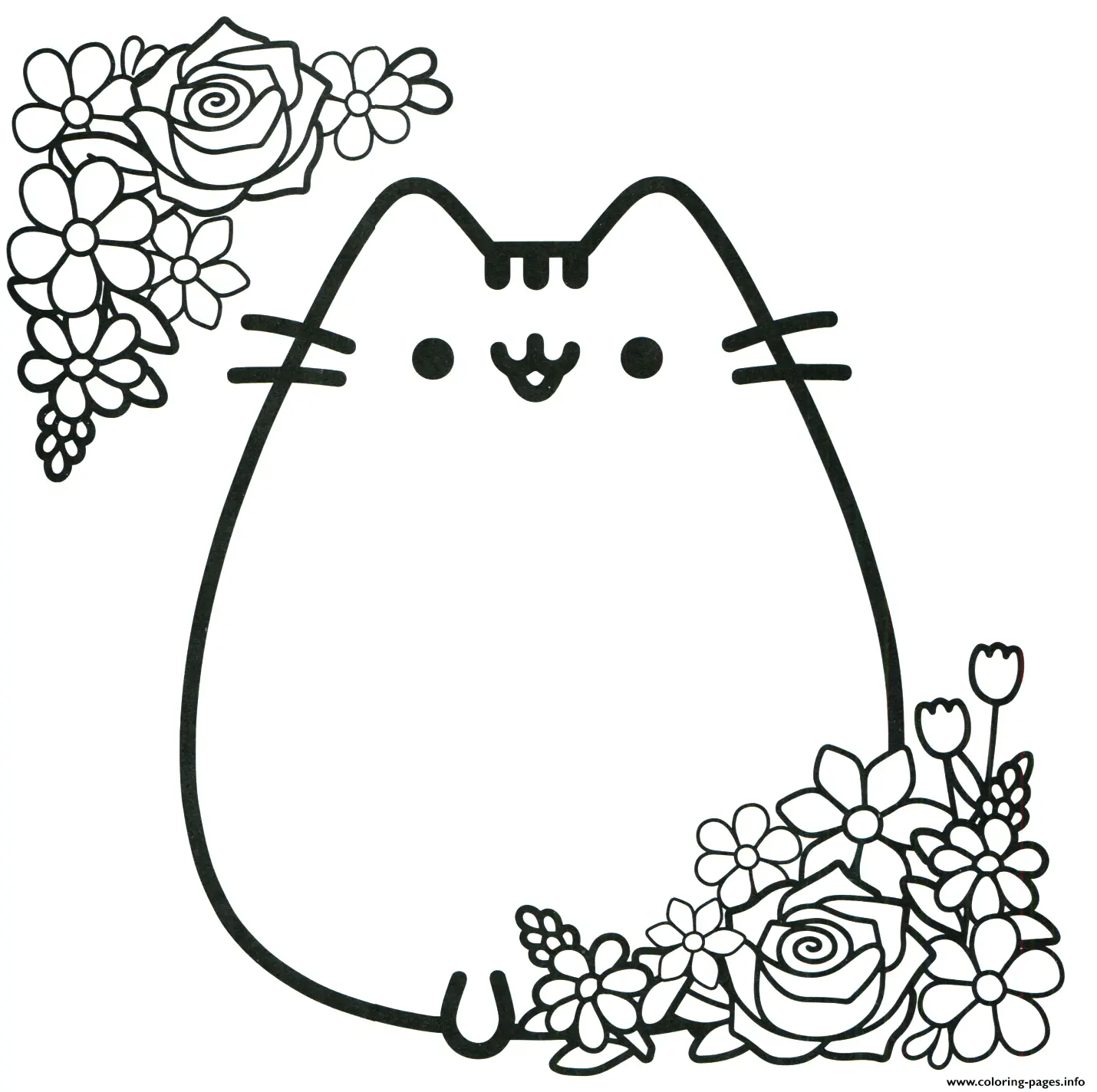 Pusheen Coloring Pages 44