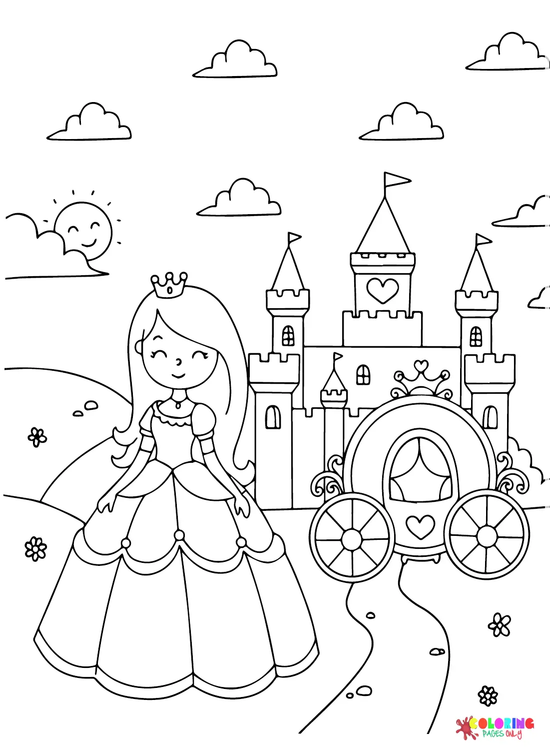 Queen Coloring Pages 4