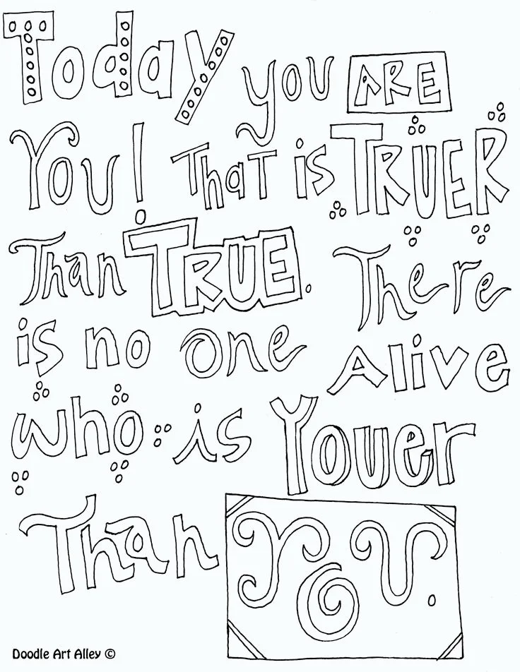 Quote Coloring Pages