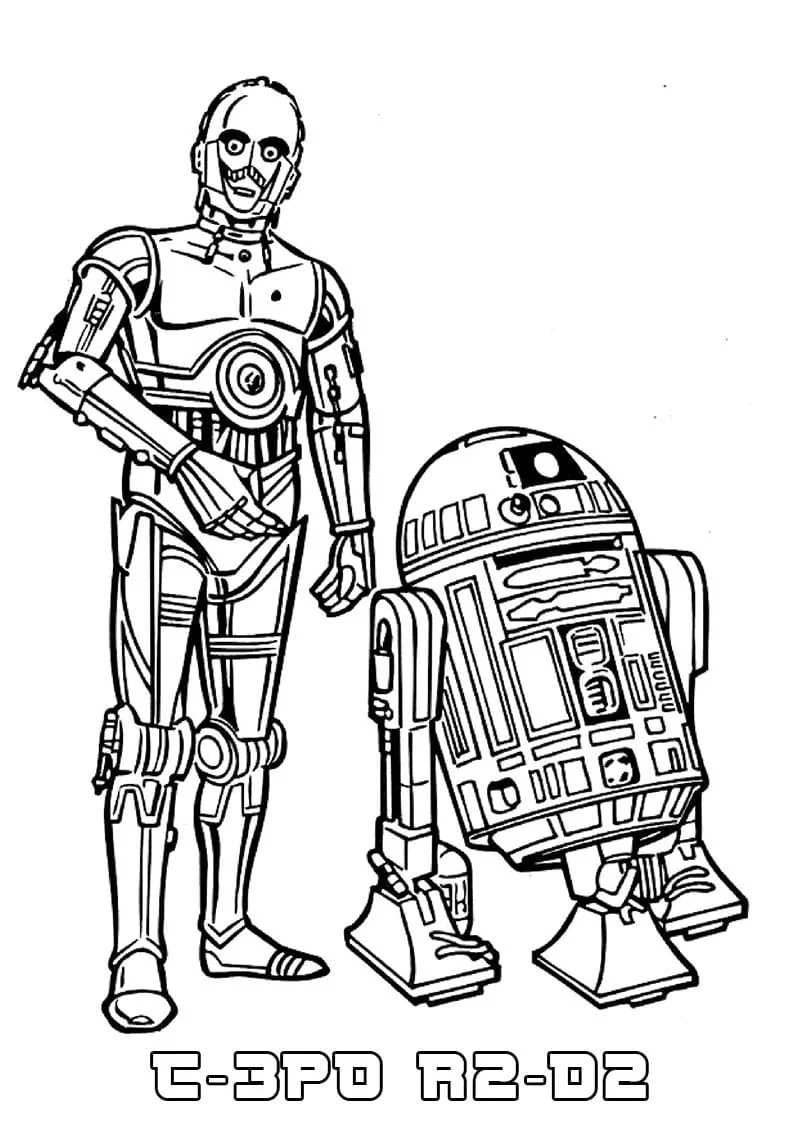 Desenhos de R2D2 Para Colorir 10