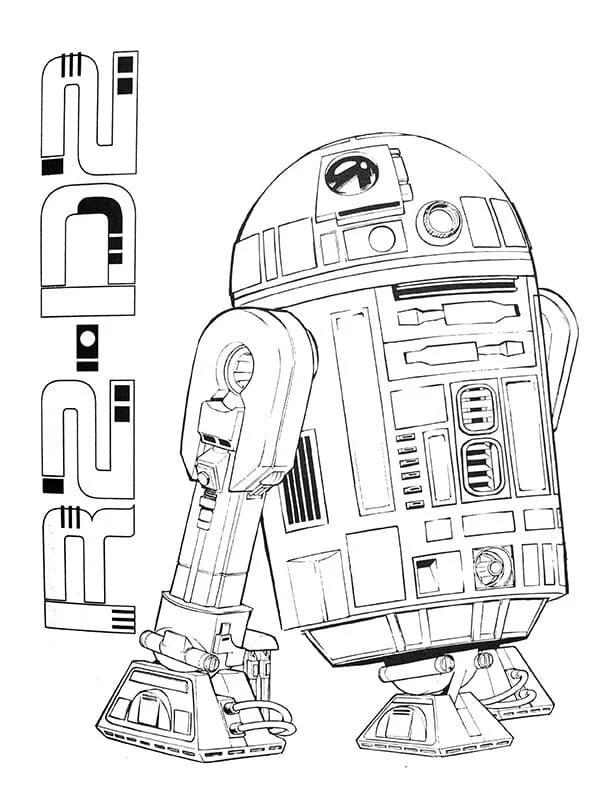 Desenhos de R2D2 Para Colorir 15