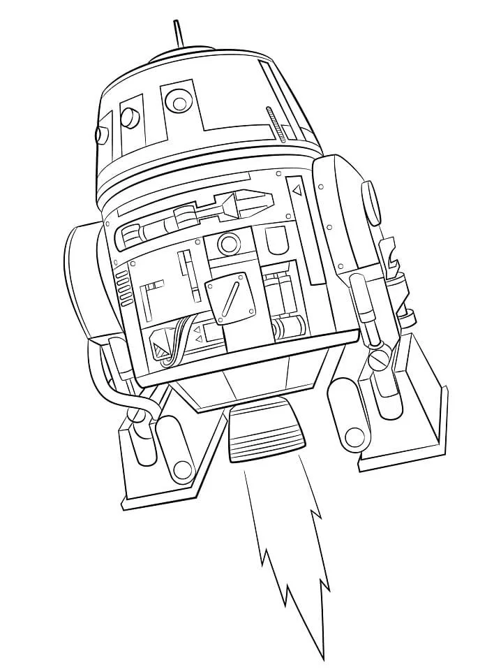 Desenhos de R2D2 Para Colorir 18