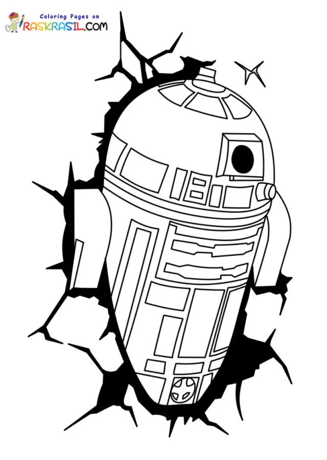 Desenhos de R2D2 Para Colorir 23