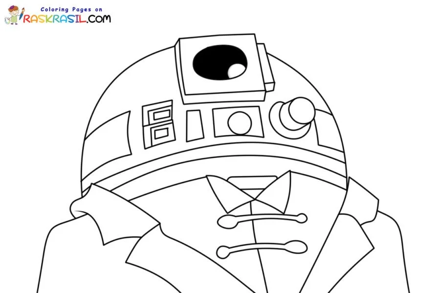 Desenhos de R2D2 Para Colorir 24