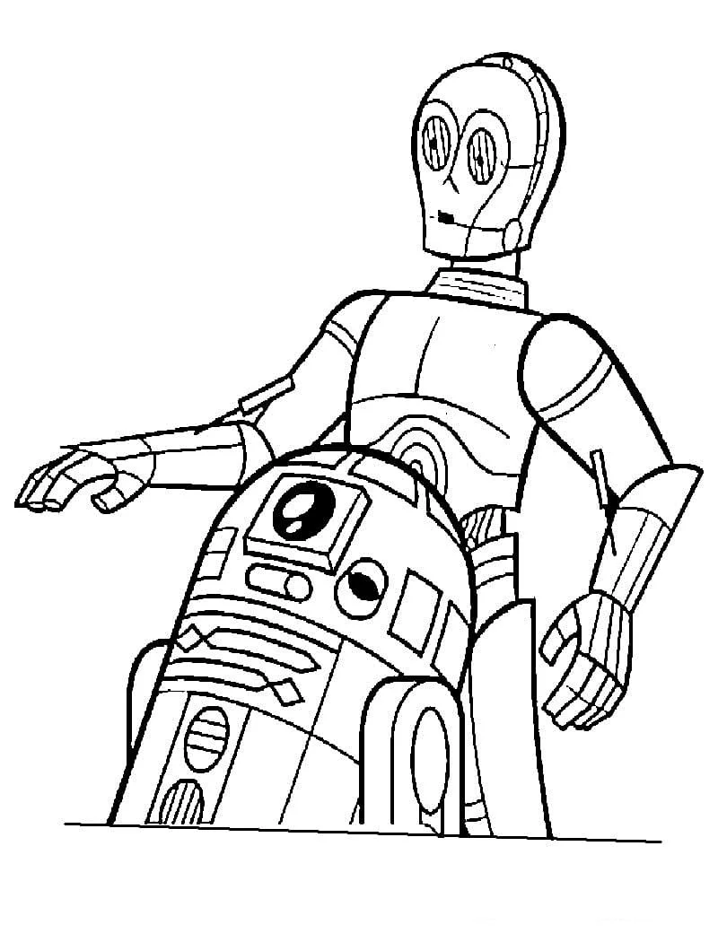 Desenhos de R2D2 Para Colorir 26