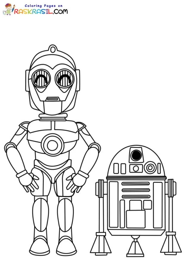 Desenhos de R2D2 Para Colorir 3