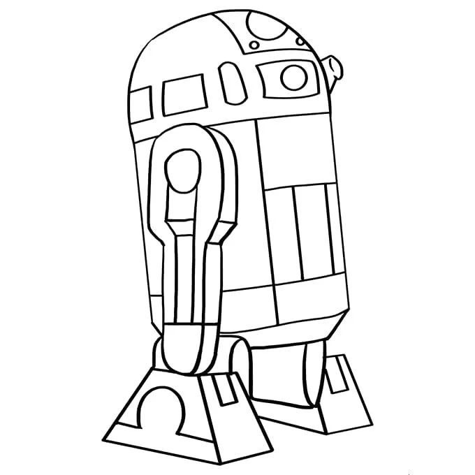 Desenhos de R2D2 Para Colorir 30