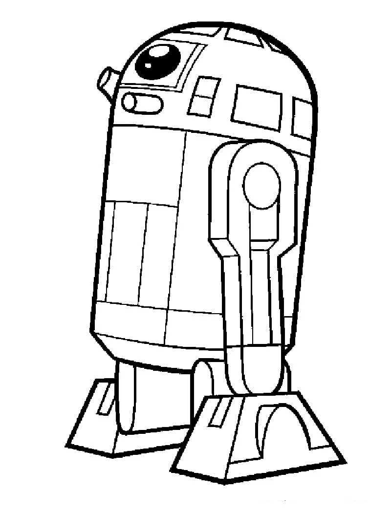 Desenhos de R2D2 Para Colorir 31