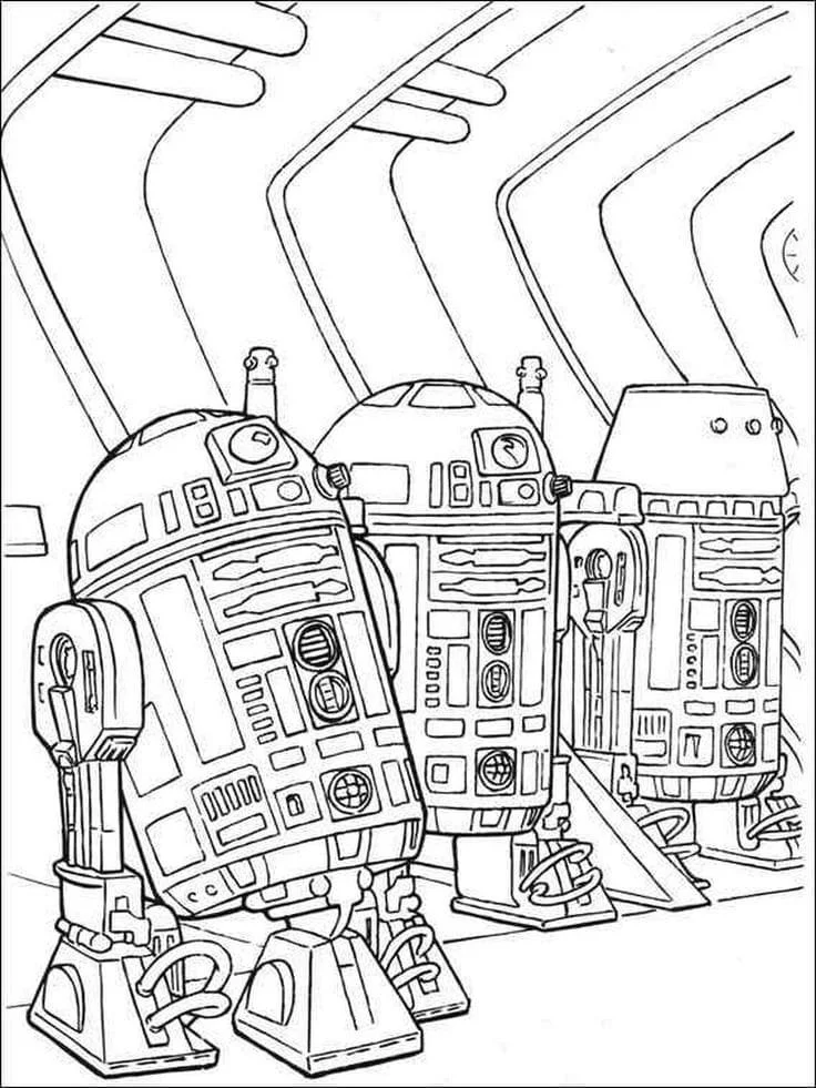 Desenhos de R2D2 Para Colorir 36