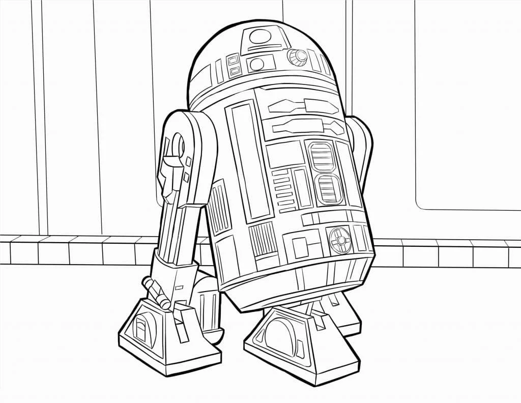 Desenhos de R2D2 Para Colorir 39