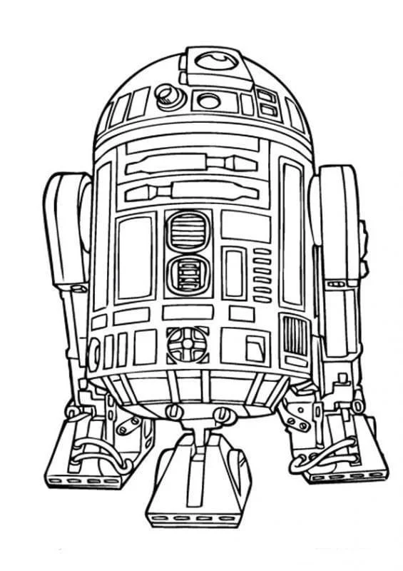 Desenhos de R2D2 Para Colorir 8