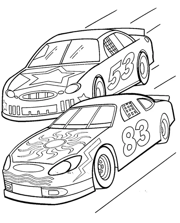 Racing Car Coloring Pages 7